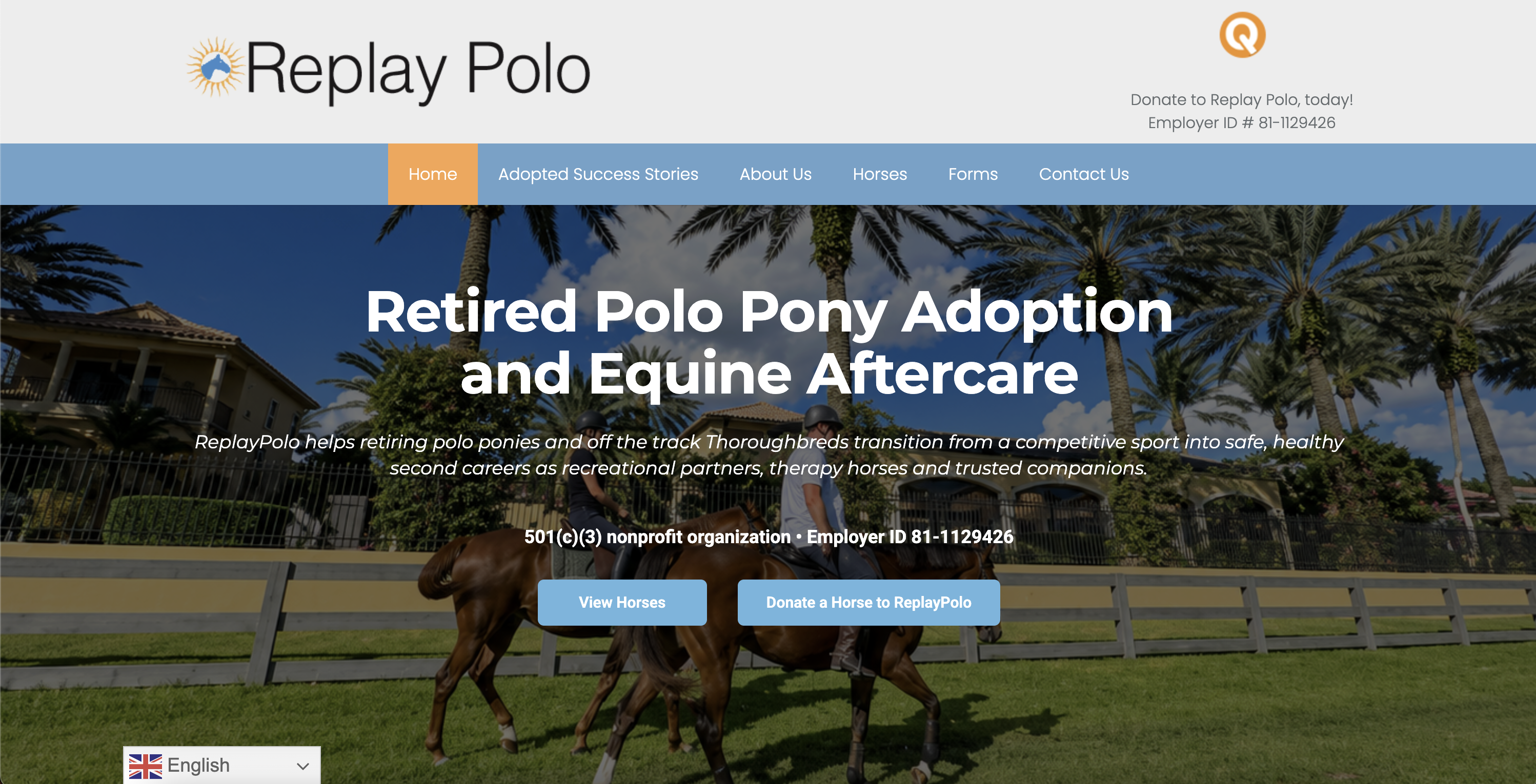 Replay Polo website homepage